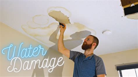 How To Repair WATER DAMAGED DRYWALL CEILING